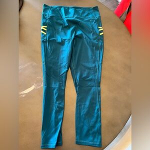Fabletics Women’s High Waist Ankle Legging in Teal, size XXL/1X